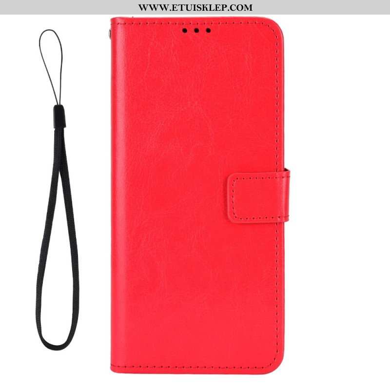 Etui Folio do Poco X5 5G Błyszcząca Sztuczna Skóra